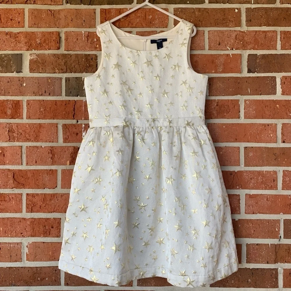 Gap Kids Girl's‎ Star Shimmer Dress Size L